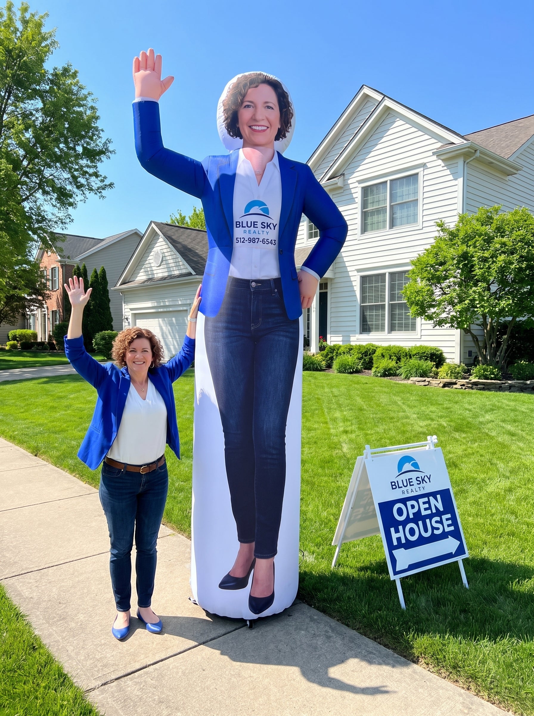 Viral Inflatable Realtor - Custom Branded Figure