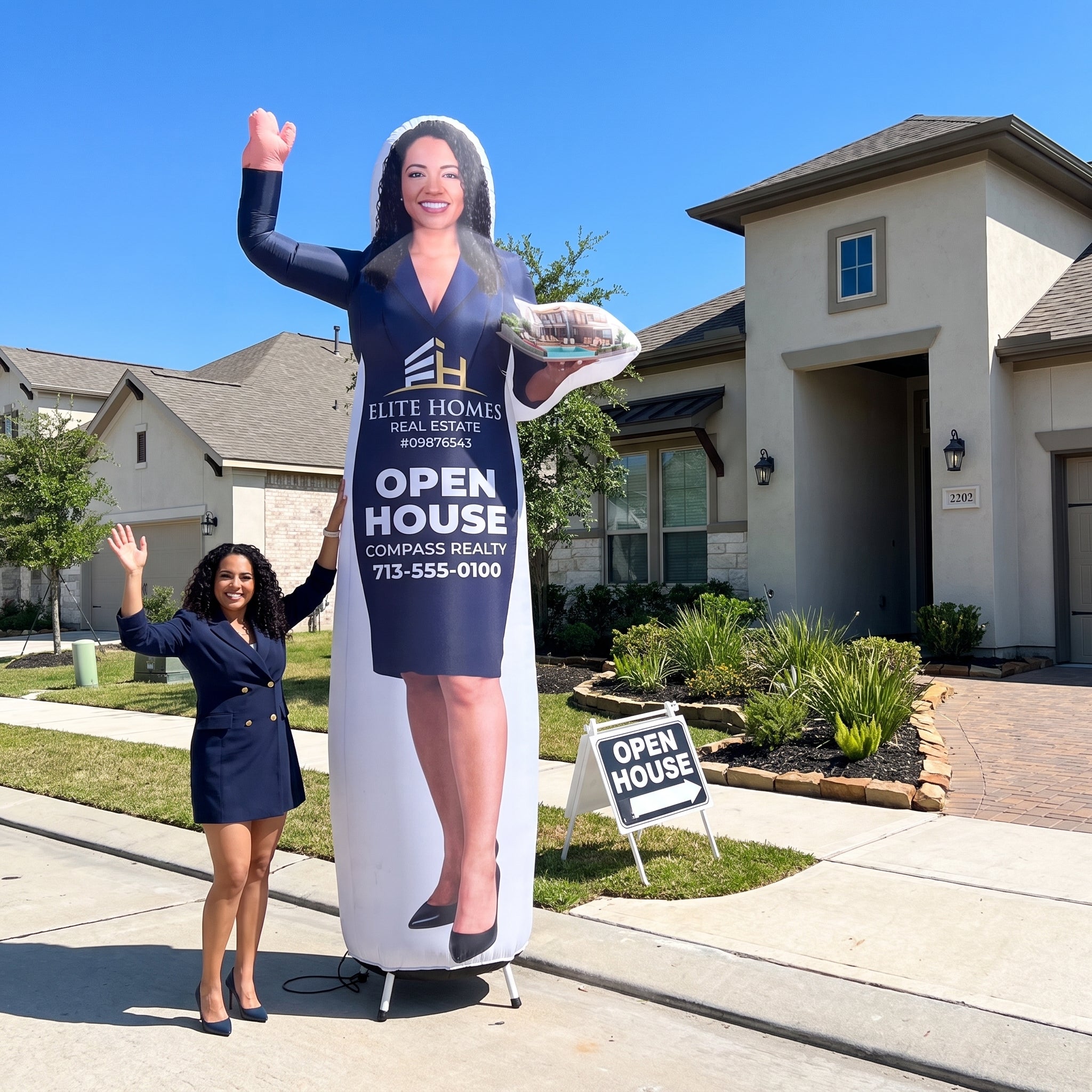 Viral Inflatable Realtor - Custom Branded Figure