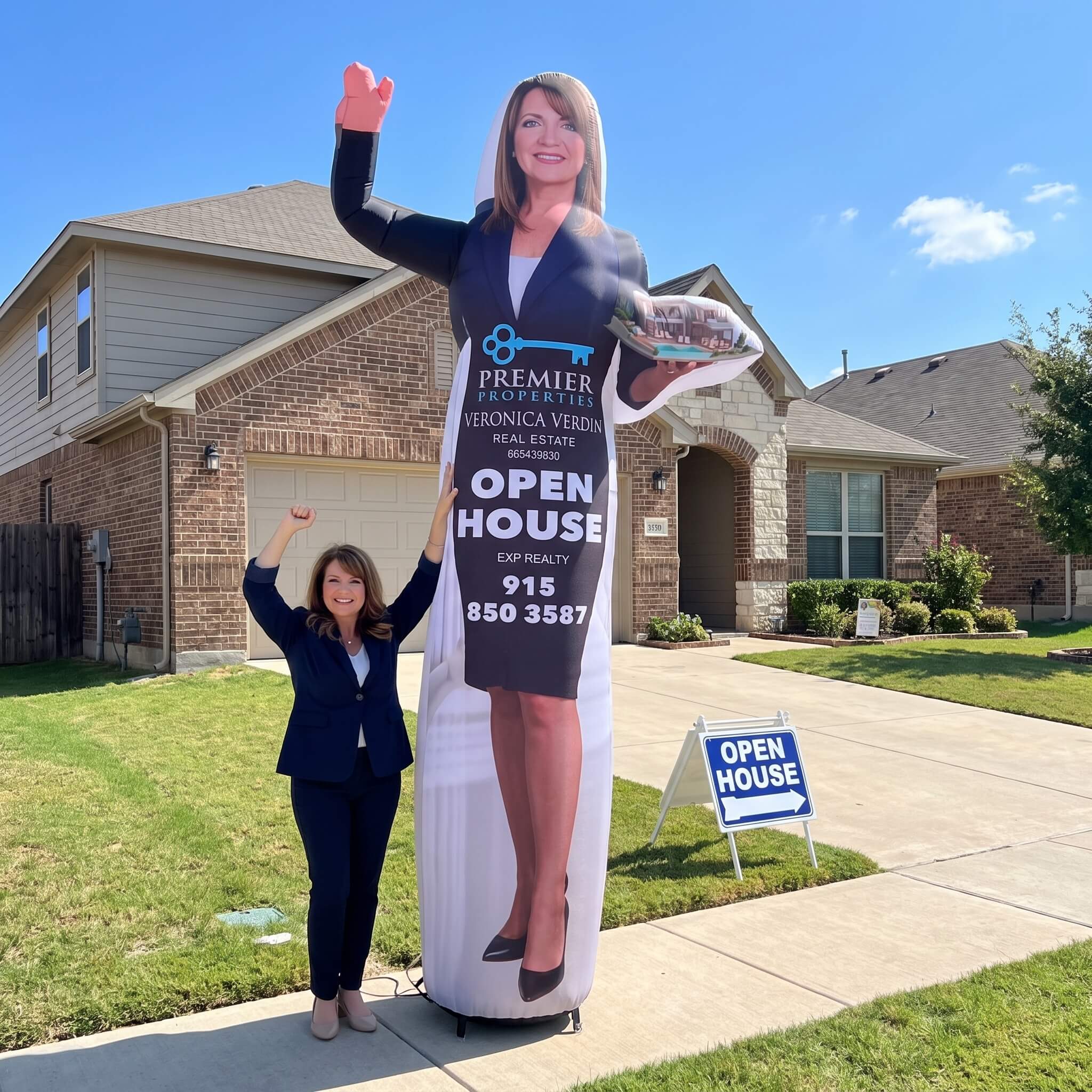 Viral Inflatable Realtor - Custom Branded Figure