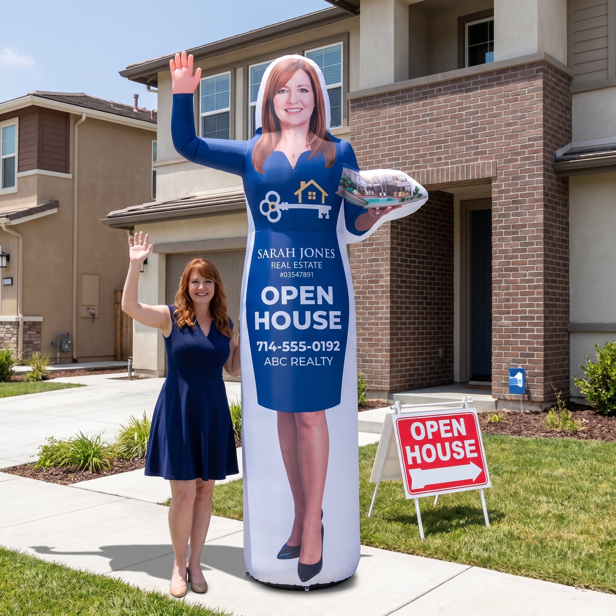 Viral Inflatable Realtor - Custom Branded Figure