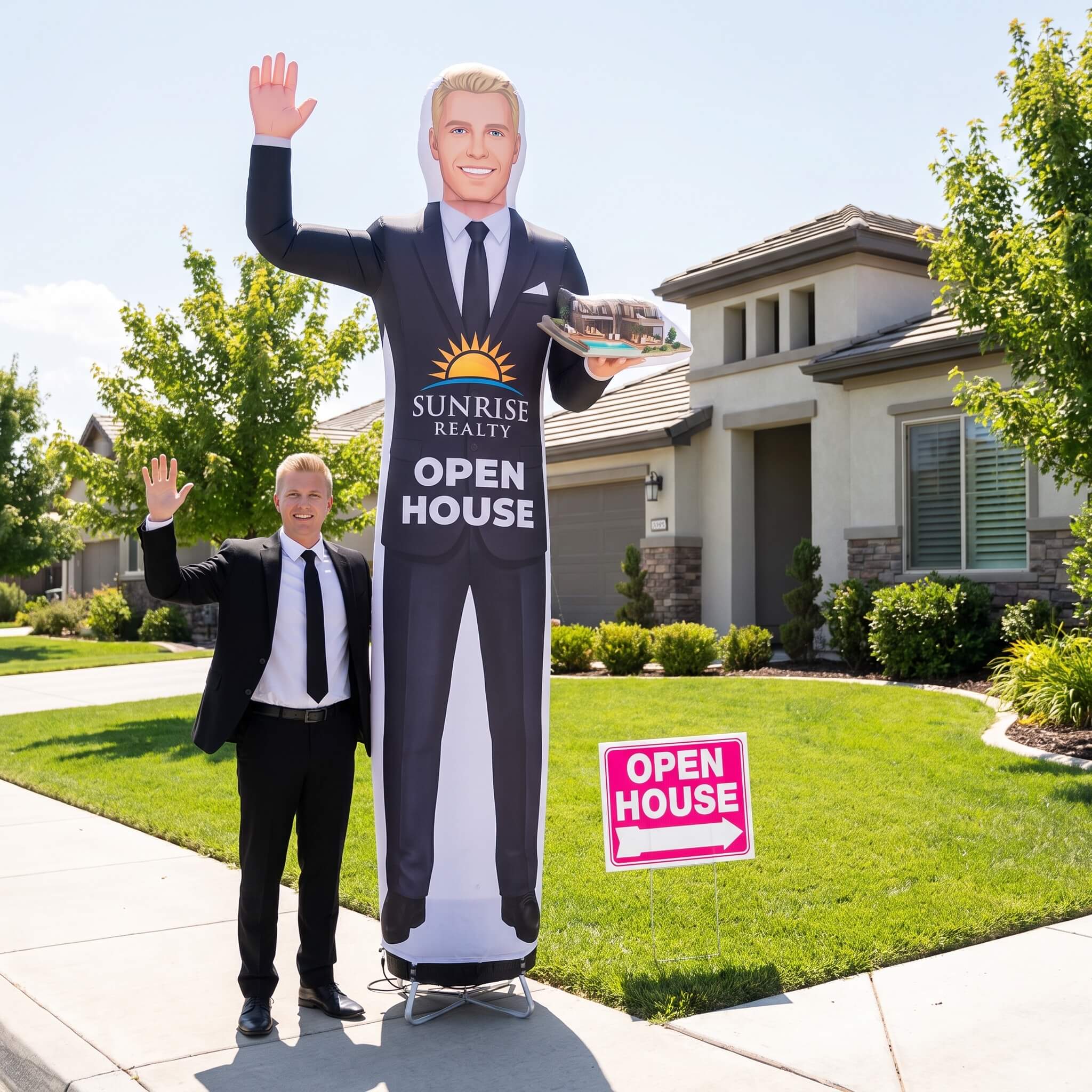 Viral Inflatable Realtor - Custom Branded Figure